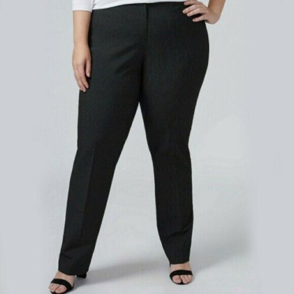 Lane Bryant The Ashley Curvy Fit Straight Leg Trousers 20L - Picture 1 of 16